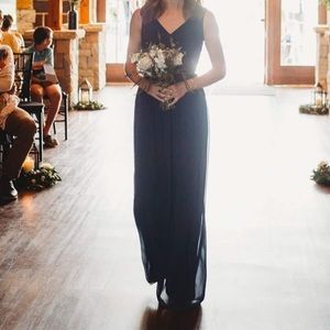 Navy blue bridesmaid dress
